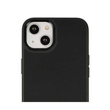 Alan Şanslı iPhone 14 Asya Siyah Deri Silikon Kılıf