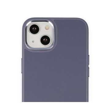 Alan Şanslı iPhone 14 Plus Asya Mor Deri Silikon Kılıf