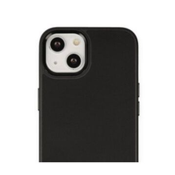 Alan Şanslı iPhone 14 Plus Asya Siyah Deri Silikon Kılıf