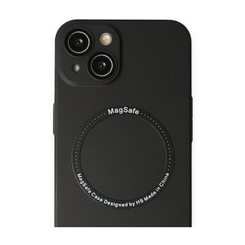 Alan Şanslı iPhone 14 Plus Jack Magneticsafe Lens Siyah Silikon Kılıf