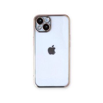Alan Şanslı iPhone 14 Plus Razer Lensli Gold Silikon Kılıf