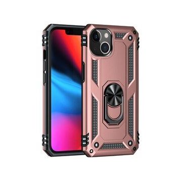Alan Şanslı iPhone 14 Plus Sofya Yüzüklü Rose Silikon Kapak Kılıf