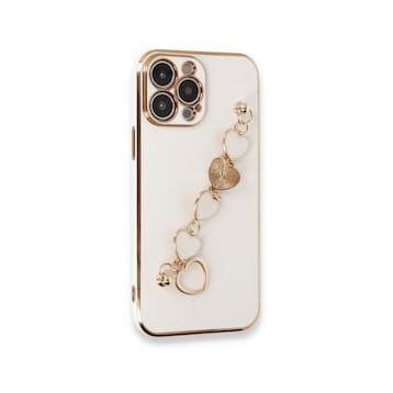 Alan Şanslı iPhone 14 Pro Esila Silikon Beyaz Kılıf
