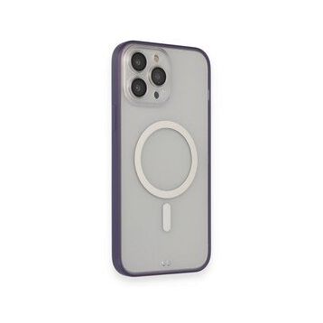 Alan Şanslı iPhone 14 Pro Grand Magneticsafe Kapak Mor Kılıf