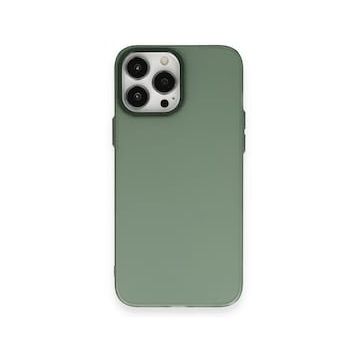 Alan Şanslı iPhone 14 Pro Modos Metal Kapak Koyu Yeşil Kılıf