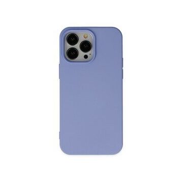 Alan Şanslı iPhone 14 Pro Nano İçi Kadife Silikon Lila Kılıf