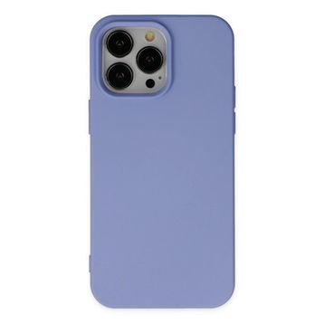Alan Şanslı iPhone 14 Pro Nano İçi Kadife Silikon Lila Kılıf