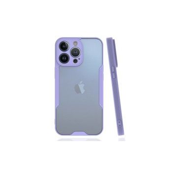 Alan Şanslı iPhone 14 Pro Platin Silikon Lila Kılıf