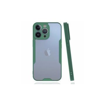 Alan Şanslı iPhone 14 Pro Platin Silikon Yeşil Kılıf