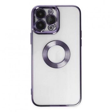 Alan Şanslı iPhone 14 Pro Slot Silikon Mor Kılıf