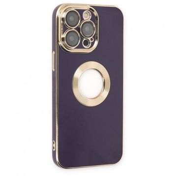 Alan Şanslı iPhone 14 Pro Store Silikon Derin Mor Kılıf