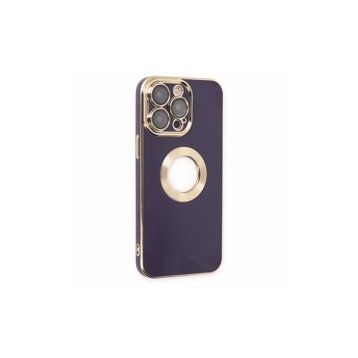 Alan Şanslı iPhone 14 Pro Store Silikon Derin Mor Kılıf