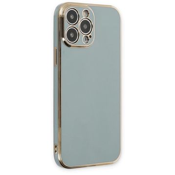 Alan Şanslı iPhone 14 Pro Volet Silikon Açık Yeşil Kılıf