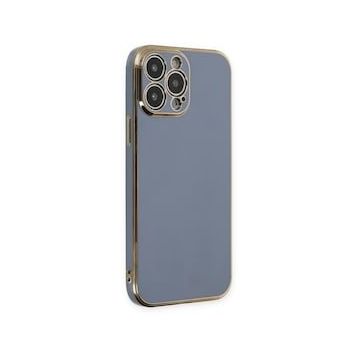 Alan Şanslı iPhone 14 Pro Volet Silikon Mavi Kılıf