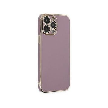 Alan Şanslı iPhone 14 Pro Volet Silikon Mor Kılıf