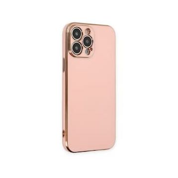 Alan Şanslı iPhone 14 Pro Volet Silikon Pembe Kılıf