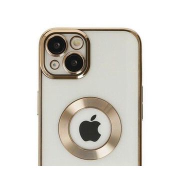 Alan Şanslı iPhone 14 Slot Gold Silikon Kılıf