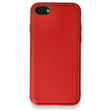 Alan Şanslı iPhone 7 Coco Kırmızı Deri Silikon Kapak Kılıf