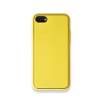 Alan Şanslı iPhone 7 Coco Sarı Deri Silikon Kapak Kılıf