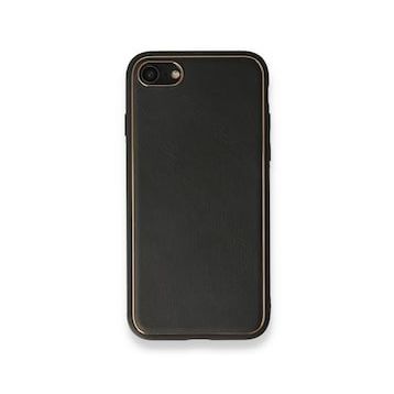 Alan Şanslı iPhone 7 Coco Siyah Deri Silikon Kapak Kılıf