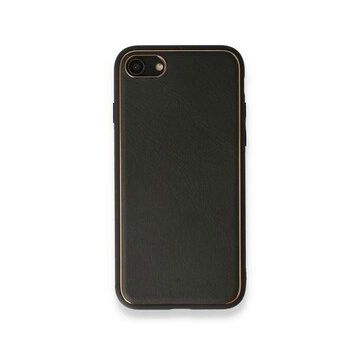 Alan Şanslı iPhone 7 Coco Siyah Deri Silikon Kapak Kılıf