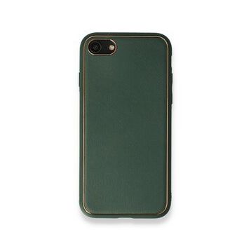 Alan Şanslı iPhone 7 Coco Yeşil Deri Silikon Kapak Kılıf