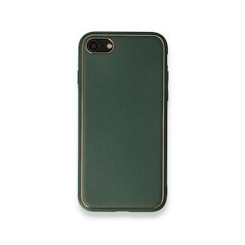 Alan Şanslı iPhone 7 Coco Yeşil Deri Silikon Kapak Kılıf