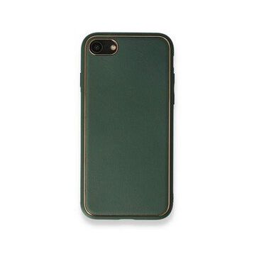 Alan Şanslı iPhone 7 Coco Yeşil Deri Silikon Kapak Kılıf