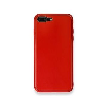 Alan Şanslı iPhone 7 Plus Coco Kırmızı Deri Silikon Kapak Kılıf