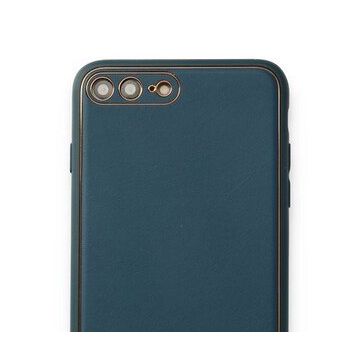 Alan Şanslı iPhone 7 Plus Coco Mavi Deri Silikon Kapak Kılıf