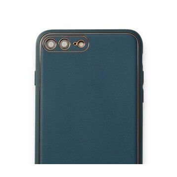Alan Şanslı iPhone 7 Plus Coco Mavi Deri Silikon Kapak Kılıf