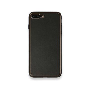 Alan Şanslı iPhone 7 Plus Coco Siyah Deri Silikon Kapak Kılıf