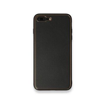 Alan Şanslı iPhone 7 Plus Coco Siyah Deri Silikon Kapak Kılıf