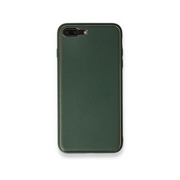 Alan Şanslı iPhone 7 Plus Coco Yeşil Deri Silikon Kapak Kılıf