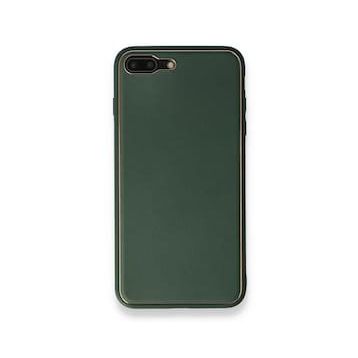 Alan Şanslı iPhone 7 Plus Coco Yeşil Deri Silikon Kapak Kılıf