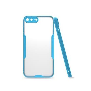 Alan Şanslı iPhone 7 Plus Platin Silikon Mavi Cep Telefonu Kılıfı