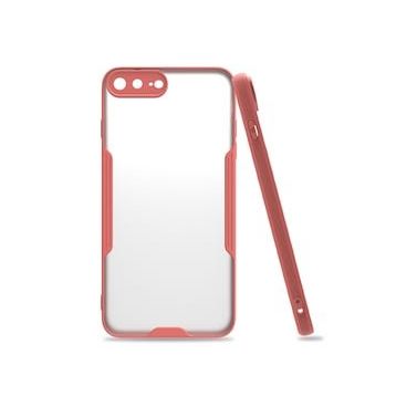 Alan Şanslı iPhone 7 Plus Platin Silikon Pembe Cep Telefonu Kılıfı