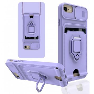 Alan Şanslı iPhone 7 Zuma Kartvizitli Yüzüklü Lila Silikon Kılıf