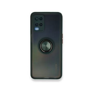 Alan Şanslı Oppo A54 4G Montreal Yüzüklü Silikon Kapak Yeşil Kılıf