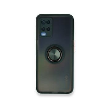 Alan Şanslı Oppo A54 4G Montreal Yüzüklü Silikon Kapak Yeşil Kılıf