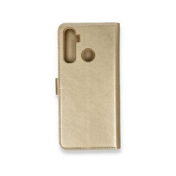 Alan Şanslı Realme 6I Trend S Plus Kapaklı Gold Kılıf