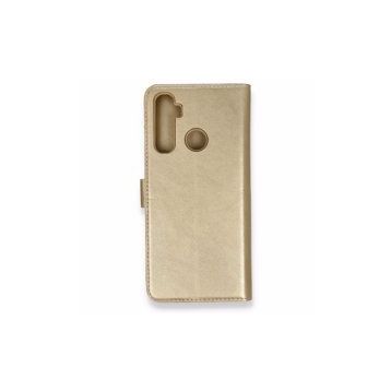 Alan Şanslı Realme 6I Trend S Plus Kapaklı Gold Kılıf