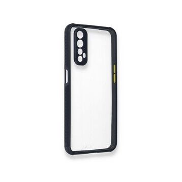 Alan Şanslı Realme 7 Miami Şeffaf Silikon Lacivert Kılıf