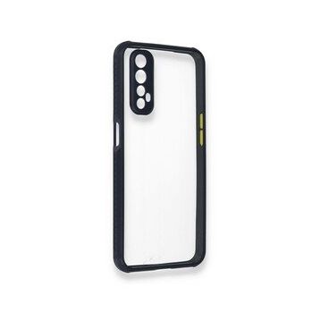 Alan Şanslı Realme 7 Miami Şeffaf Silikon Lacivert Kılıf