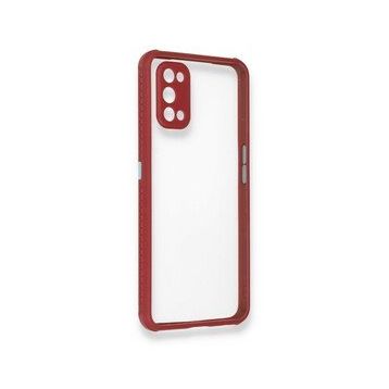Alan Şanslı Realme 7 Pro Miami Şeffaf Silikon Fuşya Kılıf