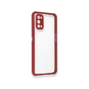 Alan Şanslı Realme 7 Pro Miami Şeffaf Silikon Fuşya Kılıf