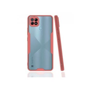 Alan Şanslı Realme C21 Platin Silikon Pembe Kılıf