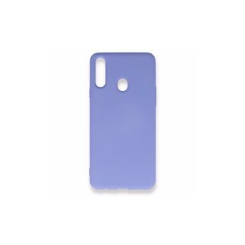 Alan Şanslı Samsung Galaxy A20S Nano İçi Kadife Silikon Lila Kılıf