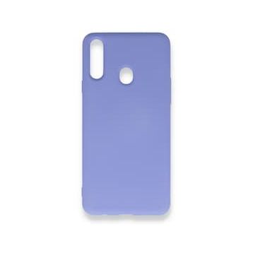 Alan Şanslı Samsung Galaxy A20S Nano İçi Kadife Silikon Lila Kılıf