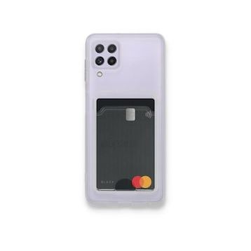 Alan Şanslı Samsung Galaxy A22 Kart Şeffaf Silikon Şeffaf Kılıf